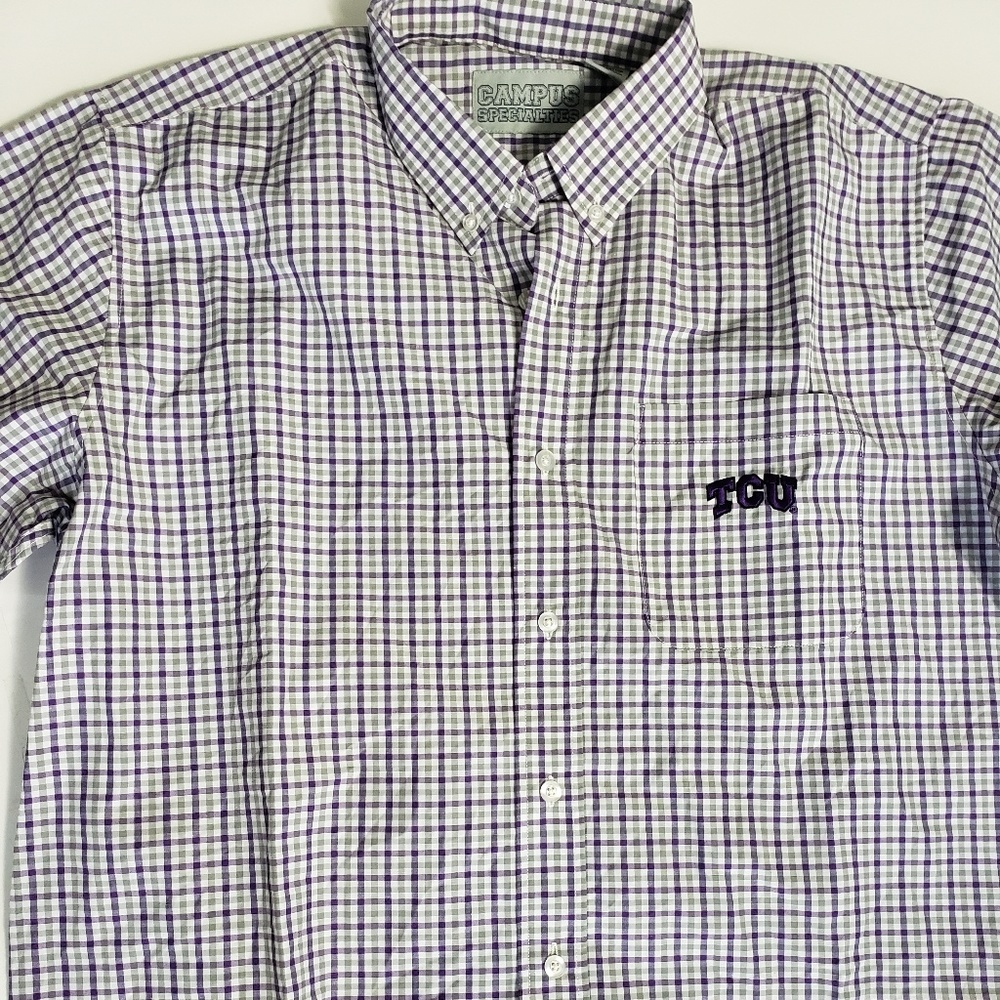 TCU Horned Frogs Men Long Sleeve Shirt Medium F38